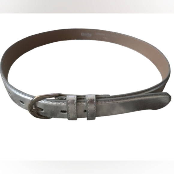belts.com Accessories - NWOT Metallic Silver Belt